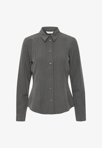 Selected, dark grey mel pinstripe mix