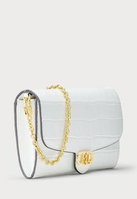 Lauren Ralph Lauren CROC EMBOSSED MEDIUM ADAIR CROSSBODY - Rankinė per petį - white