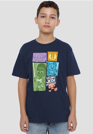 Star Wars, STAR WARS YOUNG JEDI ADVENTURE BLOCKS - Print T-shirt - dark blue