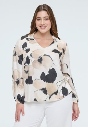 CON FLOREALE - Bluse - bianco
