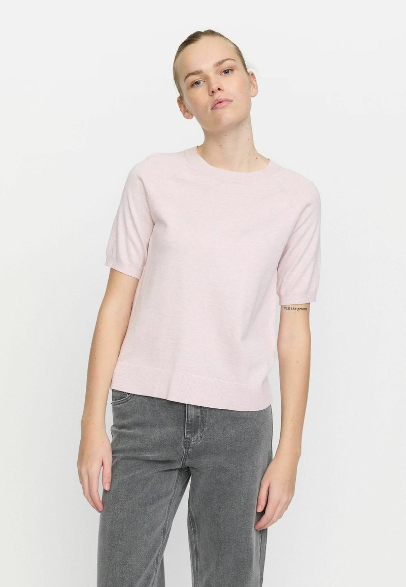 Soft Rebels MARLA O-NECK - Pamata T-krekls - hushed violet melange