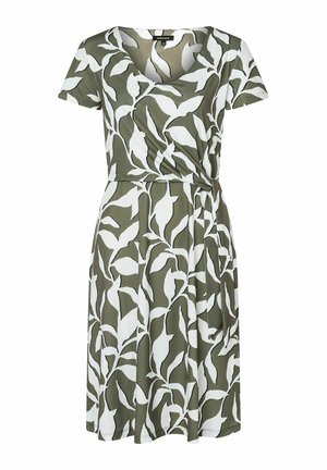 PRINTED SLINKY - Jerseykleid - oliv