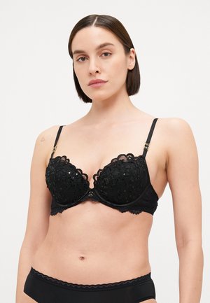 THE ICON PADDED PLUNGE  - Underwired bra - black