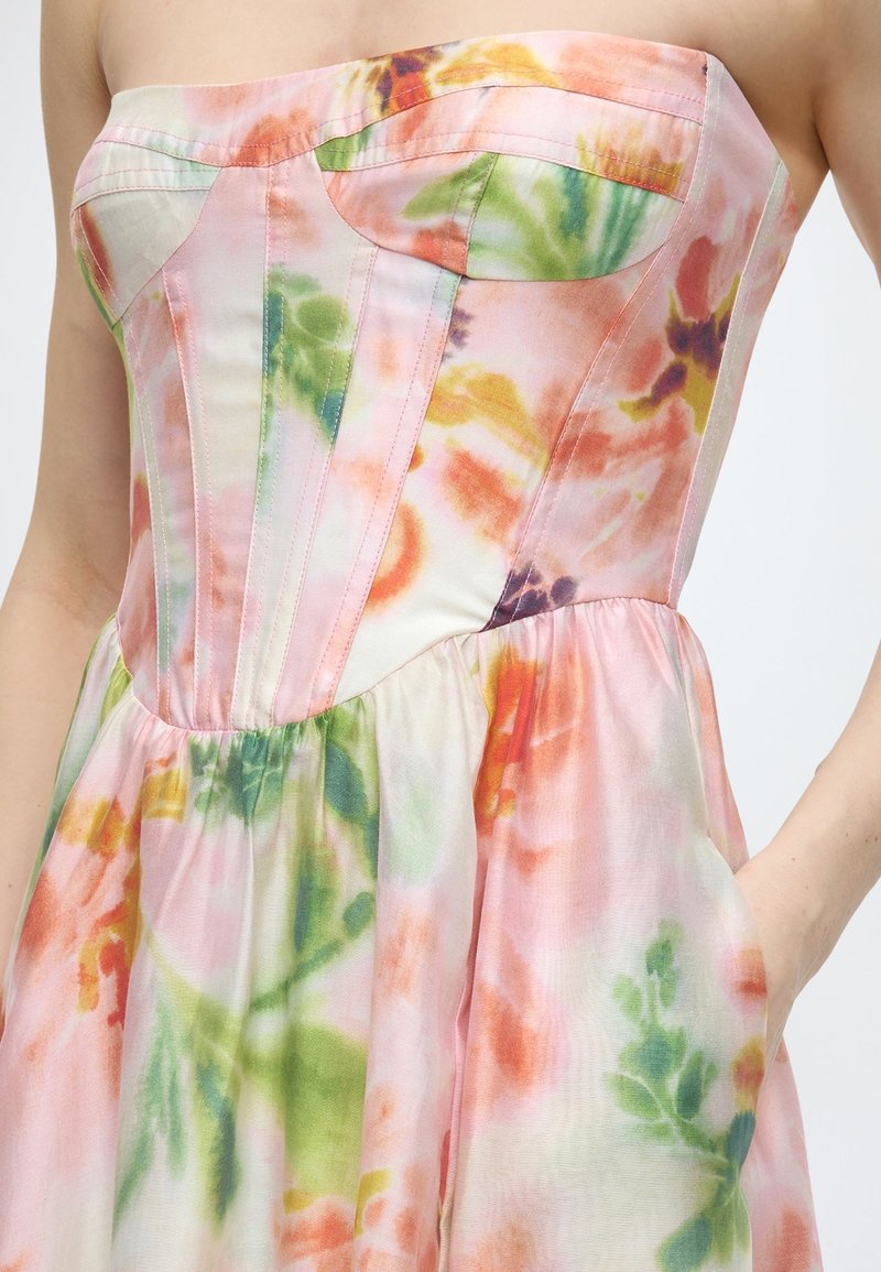 strapless open back dress Azalea Strapless A-Line Hot Pink Short Homecoming Dress main image 1