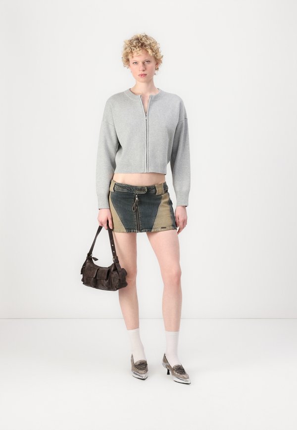 LuxeLoft Zip-Up Crew Cardigan - Cardigan4