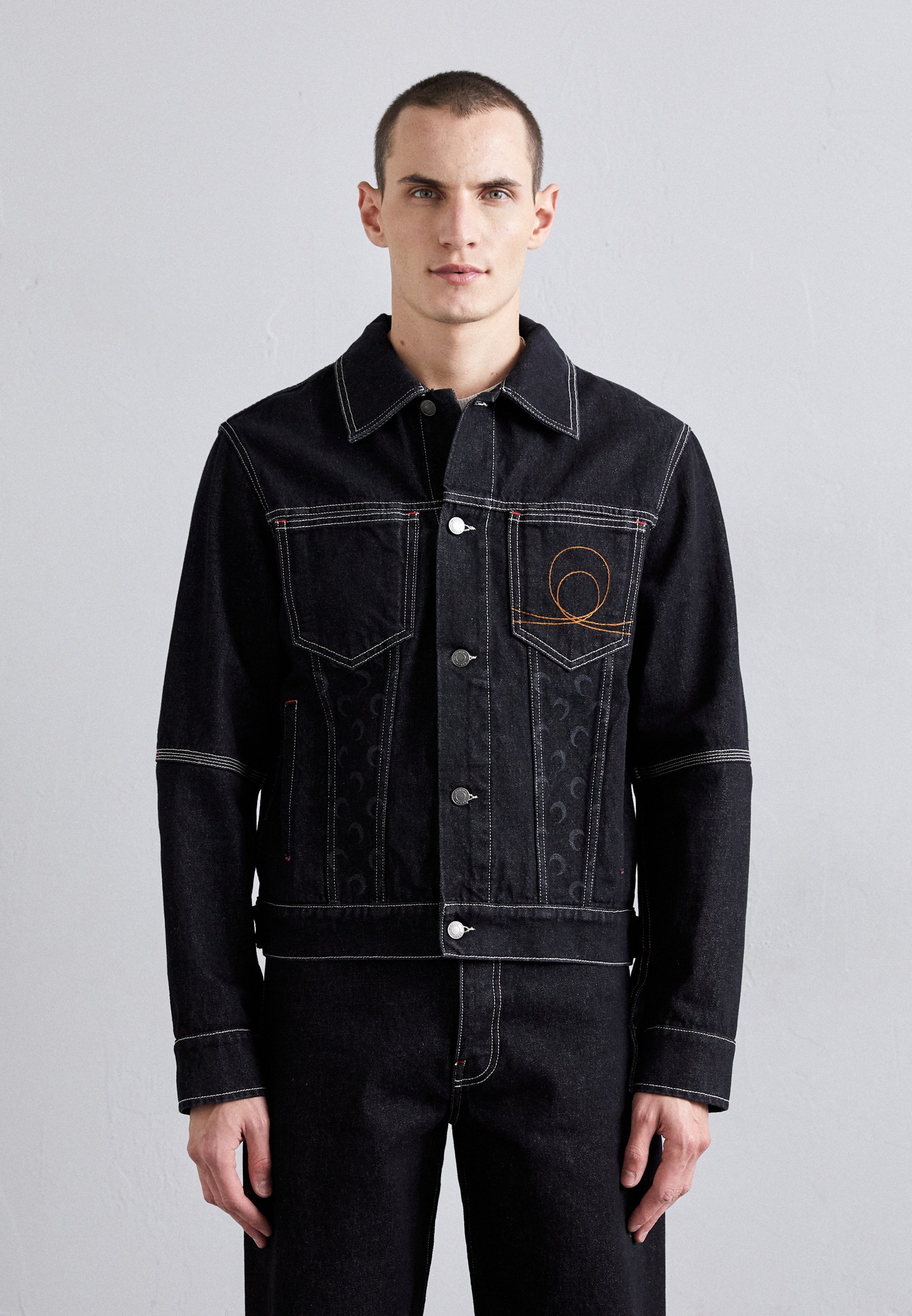 MARINE SERRE MOON LASER TRUCKER JACKET - Denim jacket