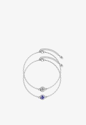 MYC Paris 2 PACK - Armband - couleur argentée cristal violet