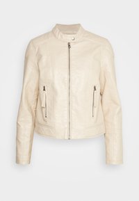STAZIE - Faux leather jacket - mousse white