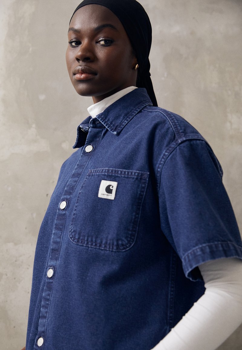 Carhartt WIP LOVILIA Skjortebluser blue/stoneblue Zalando.dk