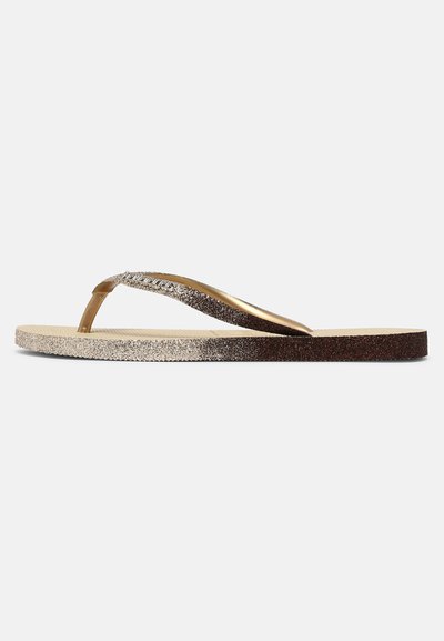 SLIM SPARKLE FADE - Sandales tongs - sand grey