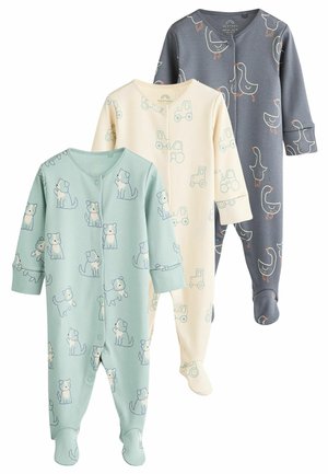 BEAR 3 PACK - Tutina - mineral blue farm printed