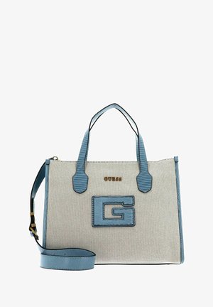 Guess, STATUS COMPARTMENT - Sac à main - natural light denim