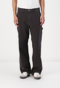 Abercrombie & Fitch - Baggy Workwear Pant - Kelnės - dark brown Miniatiūros vaizdas 1