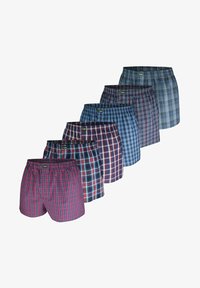 Unselected, red navy check