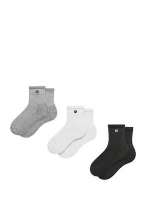 DAILY ESSENTIAL 3 PACK - Spordisokid - white heathered core light grey black