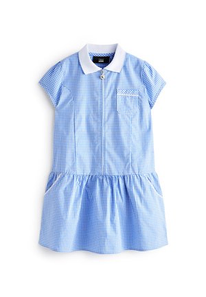 RICH SCHOOL GINGHAM ZIP - Freizeitkleid - blue