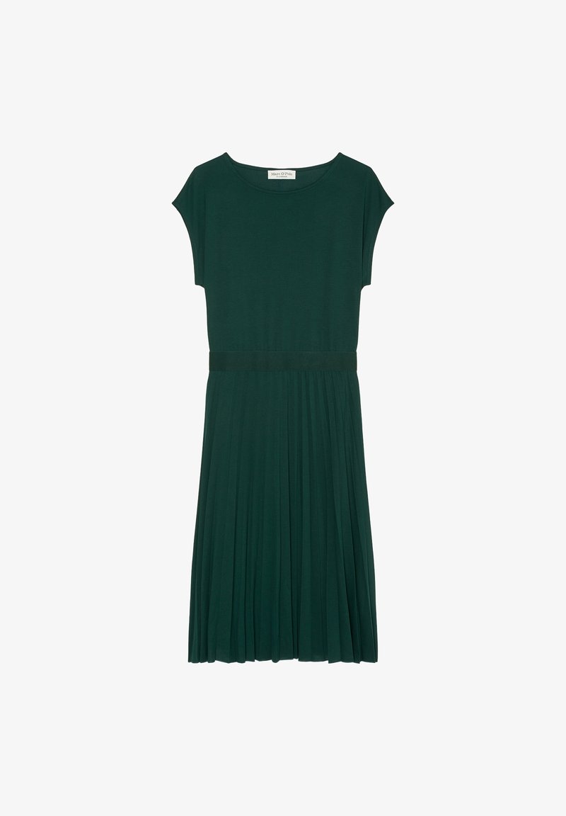 Marc O'Polo MIT ELASTISCHER TAILLE UND PLISSIERTEM - Jersey dress - midnight pine/dark green - Zalando Marc O'Polo MIT ELASTISCHER TAILLE UND PLISSIERTEM - Jersey dress - midnight pine/dark green - Zalando