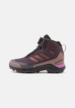 TERREX WINTER MID BOA RAIN.RDY HIKING - Hiking shoes - shadow maroon/wonder red/pulse lilac