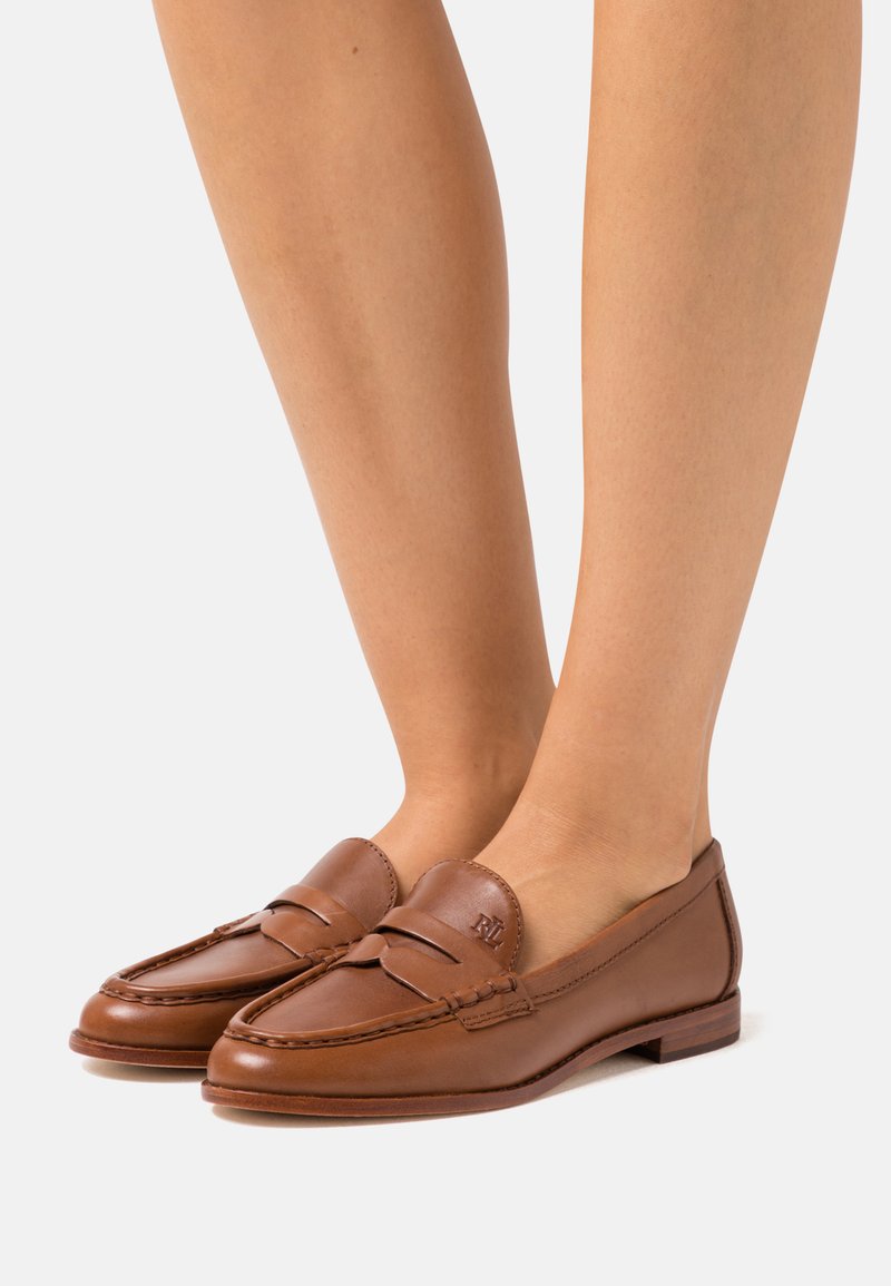 Lauren Ralph Lauren WYNNIE FLATS LOAFER Loafers deep saddle tan