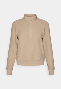 BOULDER 1/2 SNAP PULLOVER - Mikina - ice coffee