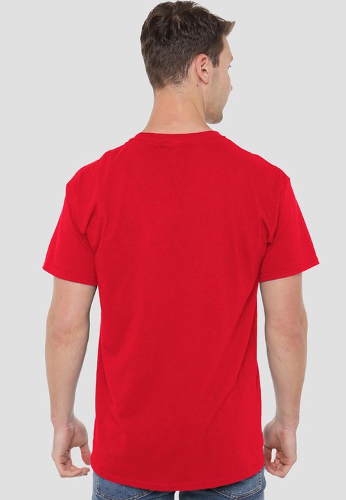 T-shirt DuPont « Is Soy On Your Plate? » — Taille L, Rouge, 100% Coton, Occasion Très Bon état