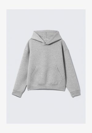 Weekday SIMON HOODIE - Pulover s kapuco - grey melange