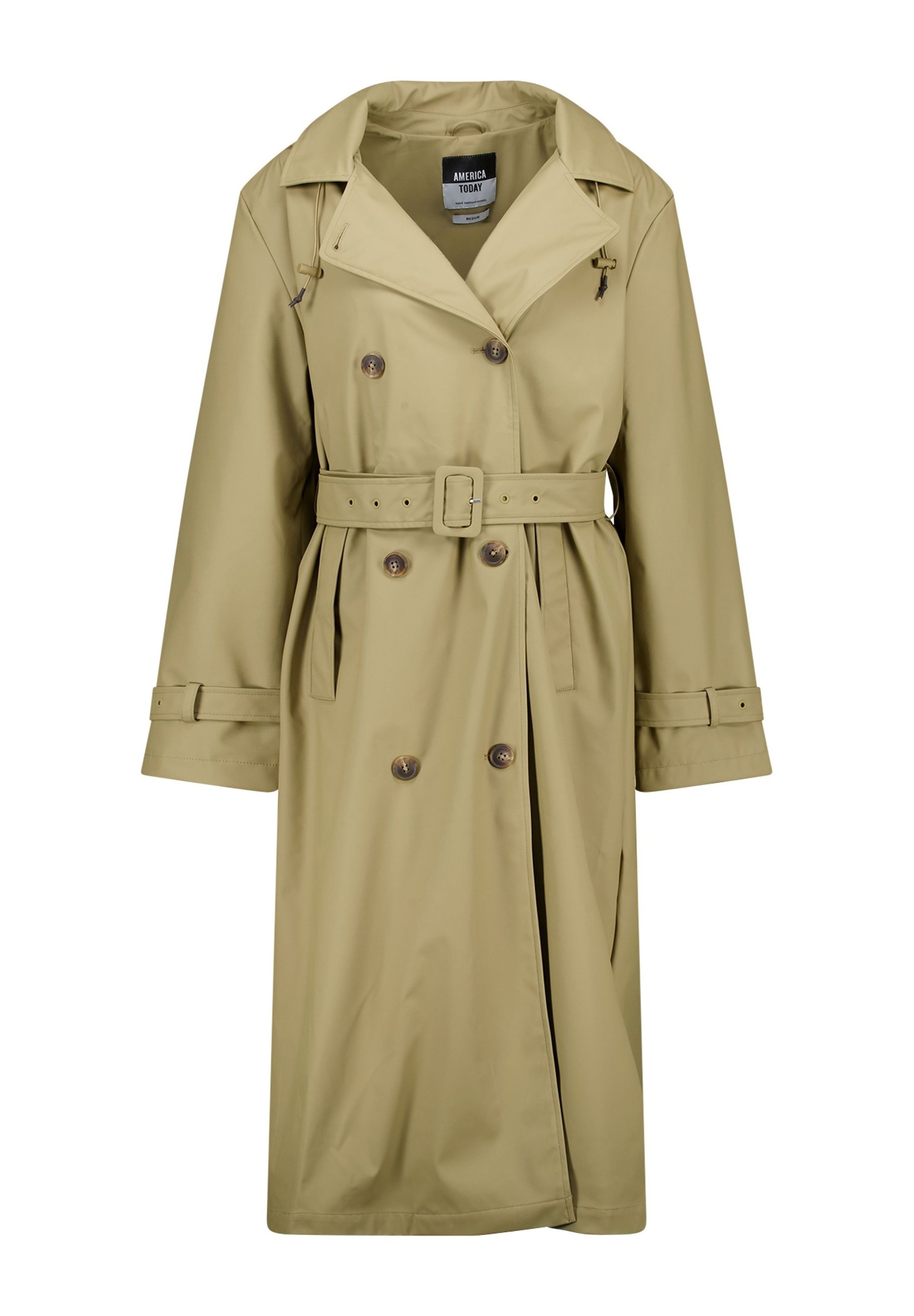AMERI　TRENCH LIKE MIDI COAT Forever New Petite belted midi trench coat with pockets in