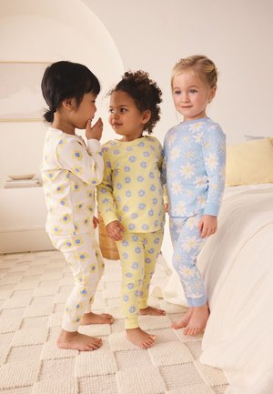 Next, REGULAR FIT - SNUGGLE PYJAMAS 3 PACK .SET - Nachtwäsche Set - yellow blue daisy