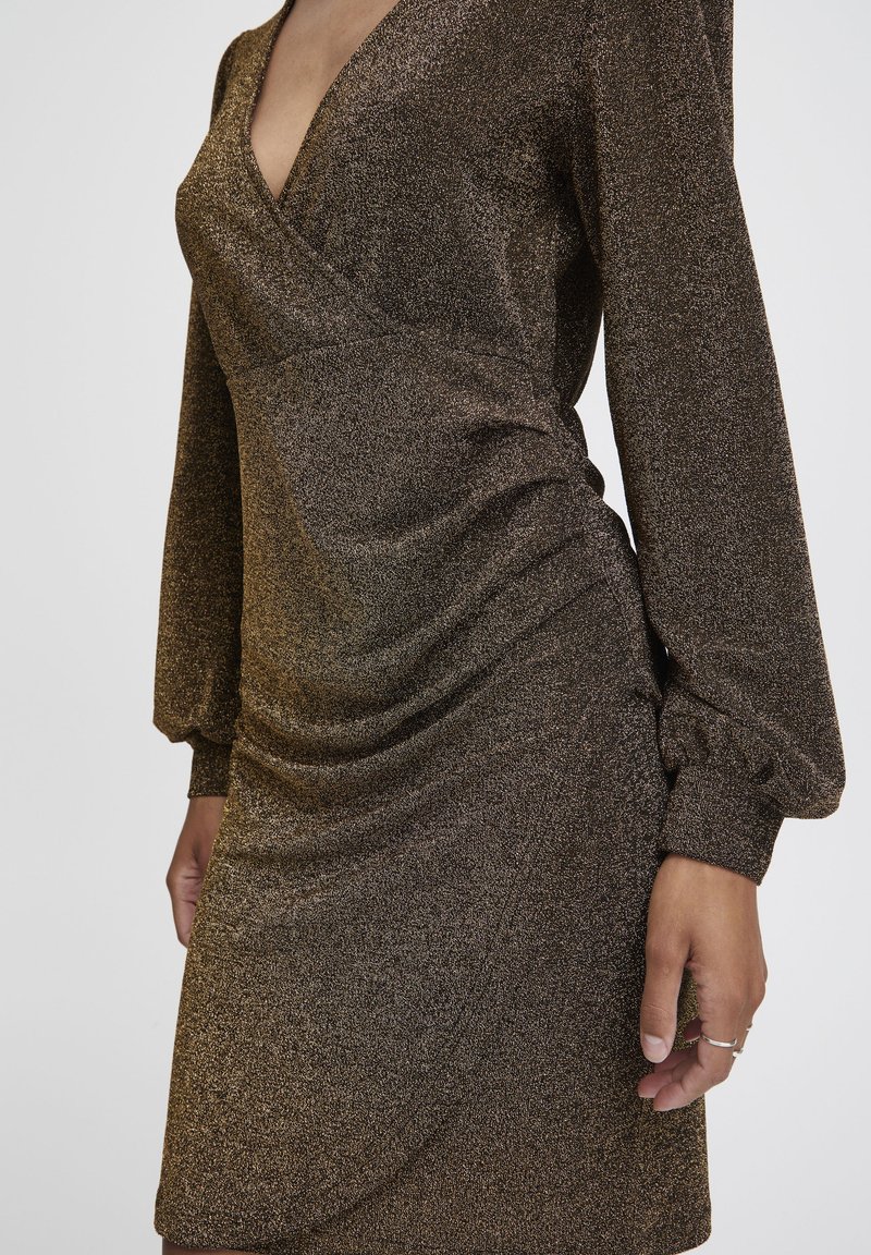 b.young BYTACHA - Cocktail dress / Party dress - gold mix/gold-coloured -  Zalando