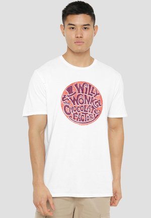 Cotton Soul, WILLY WONKA AND THE CHOCOLATE FACTORY/CIRCLE LOGO - T-Shirt print - white