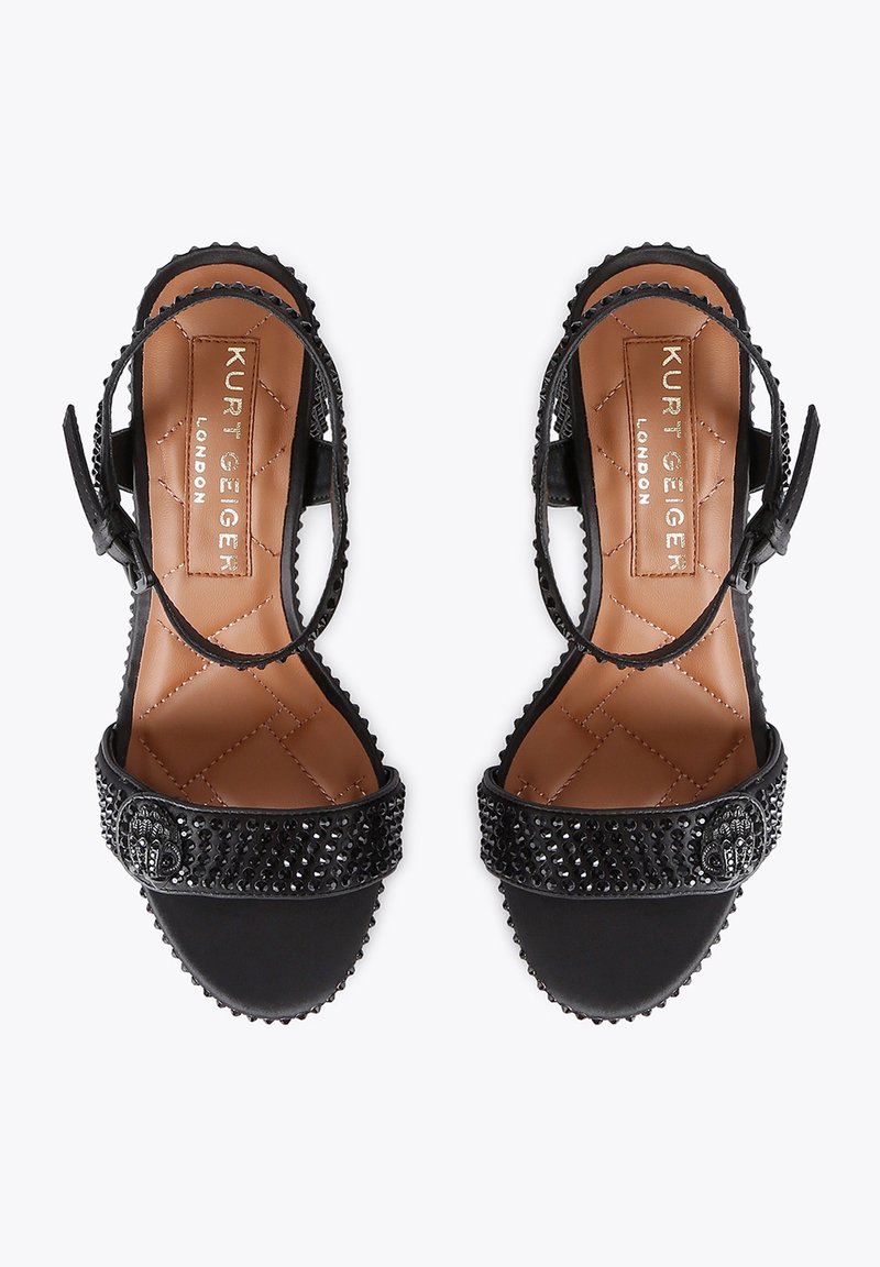 Sandales à Talons Hauts Kurt Geiger - Taille UK 3 (FR 36) - Marron - Occasion - Bout Ouvert