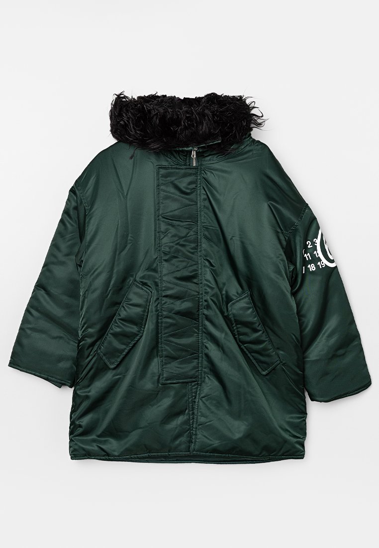 MM6 Maison Margiela Wintermantel donkergroen MM6 Maison Margiela Wintermantel donkergroen