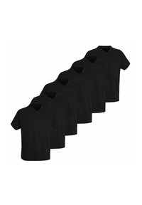 Götzburg 741275-8709 T-Shirt Donna A V, Confezione Da 2, Nero, X-Large