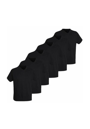 6ER PACK - T-Shirt basic - x schwarz