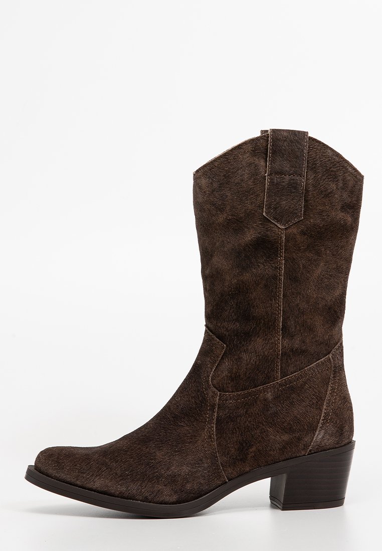 Unisa Cowboy-/Bikerlaarzen donkerbruin