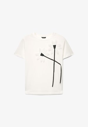 Calliope, T-SHIRT TINTA UNITA - T-shirt con stampa - bianco lana