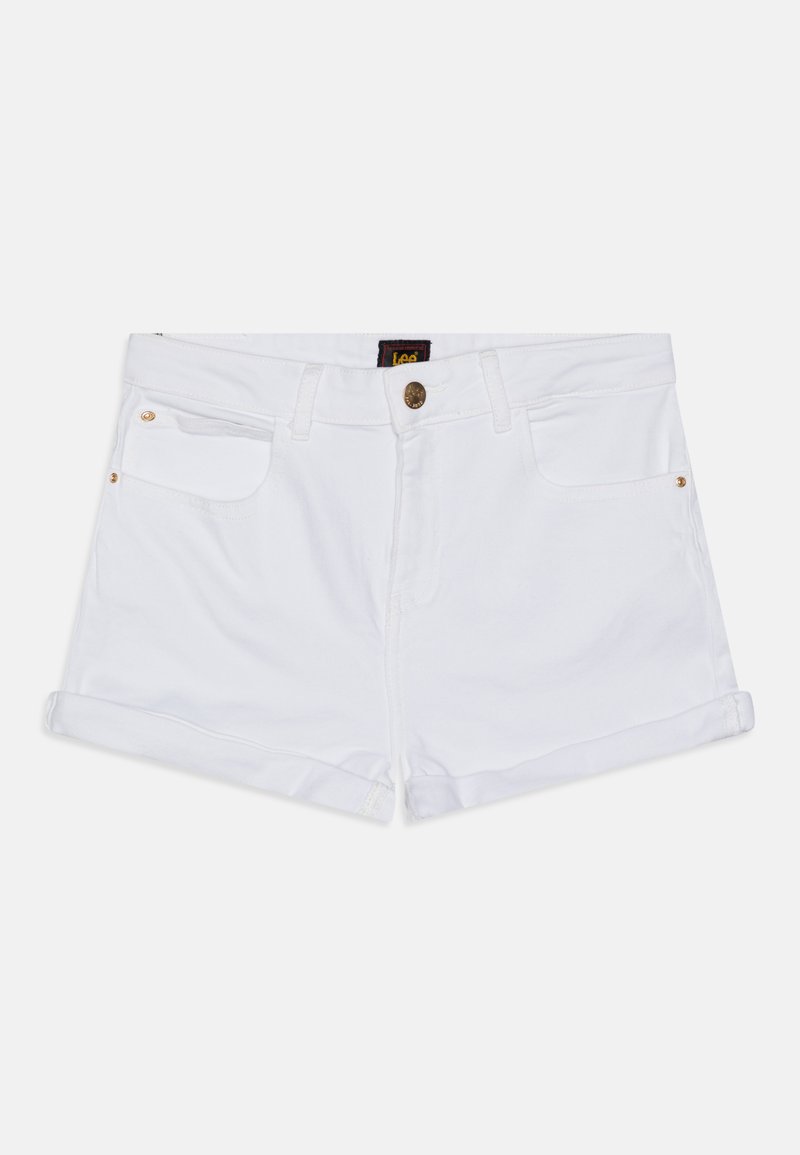 Lee Carol Short En Denim Femme Taille Haute Coupe Droite - Rose Bonbon Confortable Et Tendance
