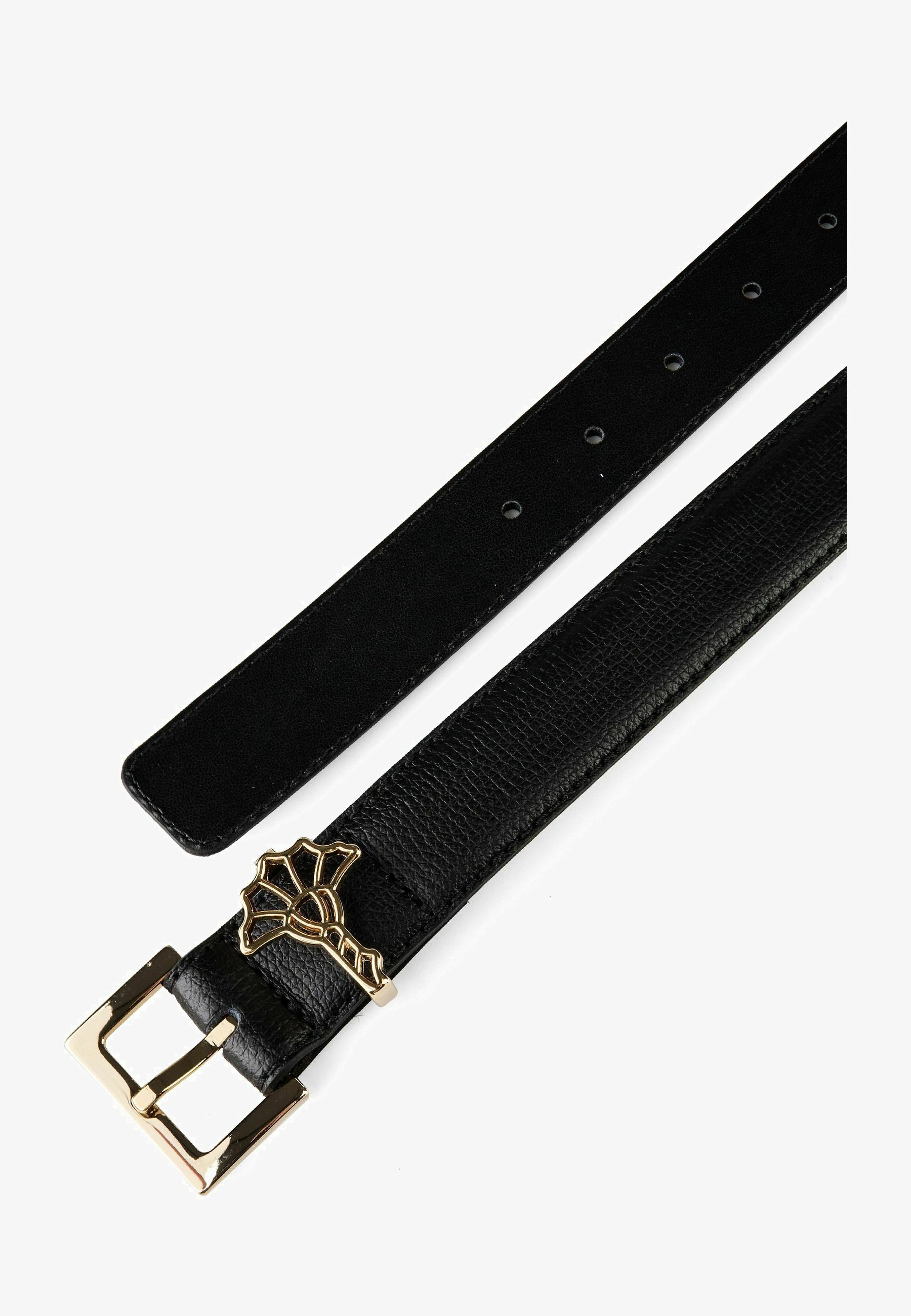 Joop! Buckle Jeans Belt 4,0 Cm - Cintura In Pelle Di Mucca 100% - Larghezza 100 (circa 95-105 Cm) - Colore Nero
