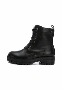 XTI Botines con cordones - black