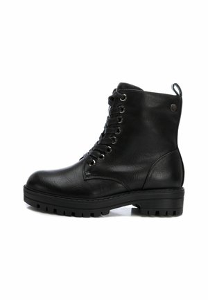 Botines con cordones - black