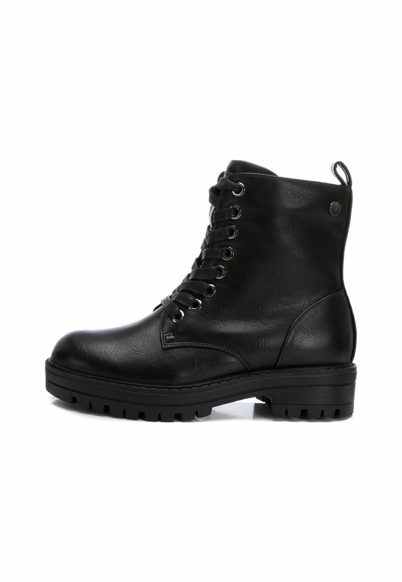 XTI Botines con cordones - black