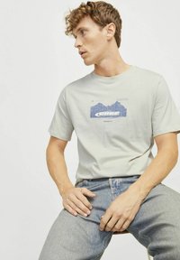 Jack & Jones GEDRUCKT RUNDHALS - Print T-shirt - moonbeam