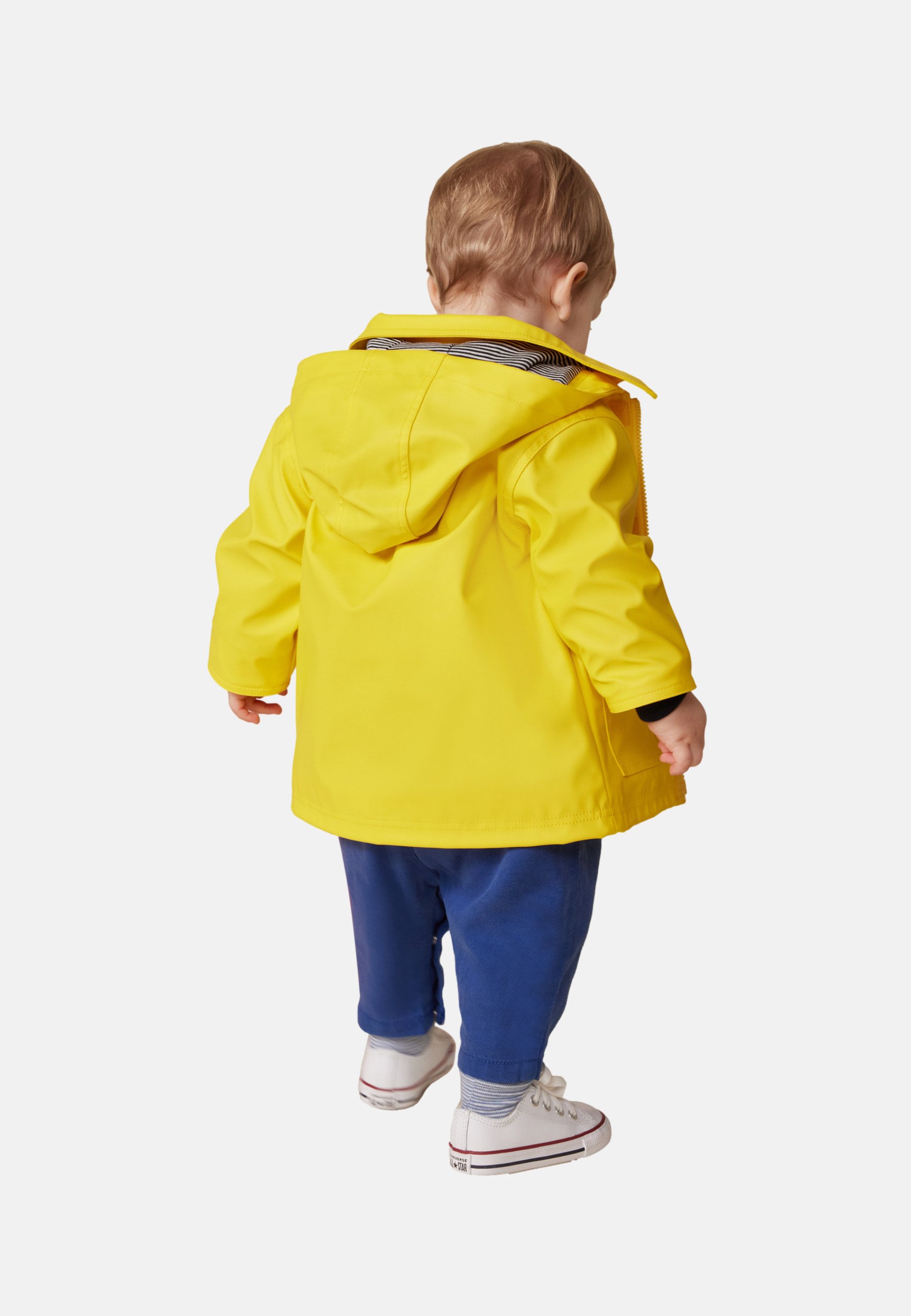 Petit Bateau - Cape De Bain Pour Bébé Garçon, Jaune, Taille Unique - Imperméable Pratique Avec Pressions - 6
