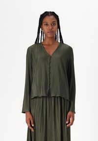 Samsøe Samsøe UMA BLOUSE - Hemdbluse - forest night