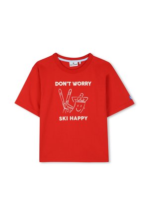 Kids around, TEE-SHIRT MANCHES COURTES - T-shirt imprimé - rouge vif