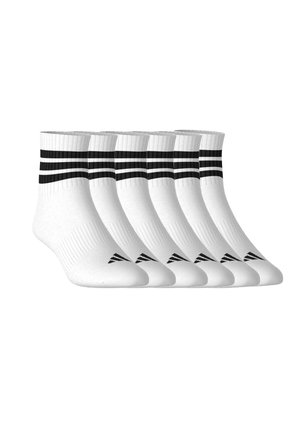 3S ESS C MID CUT UNISEX 6 PAAR  - Sportsocken - white