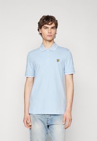 Lyle & Scott TIPPED - Poloskjorter - light blue/white
