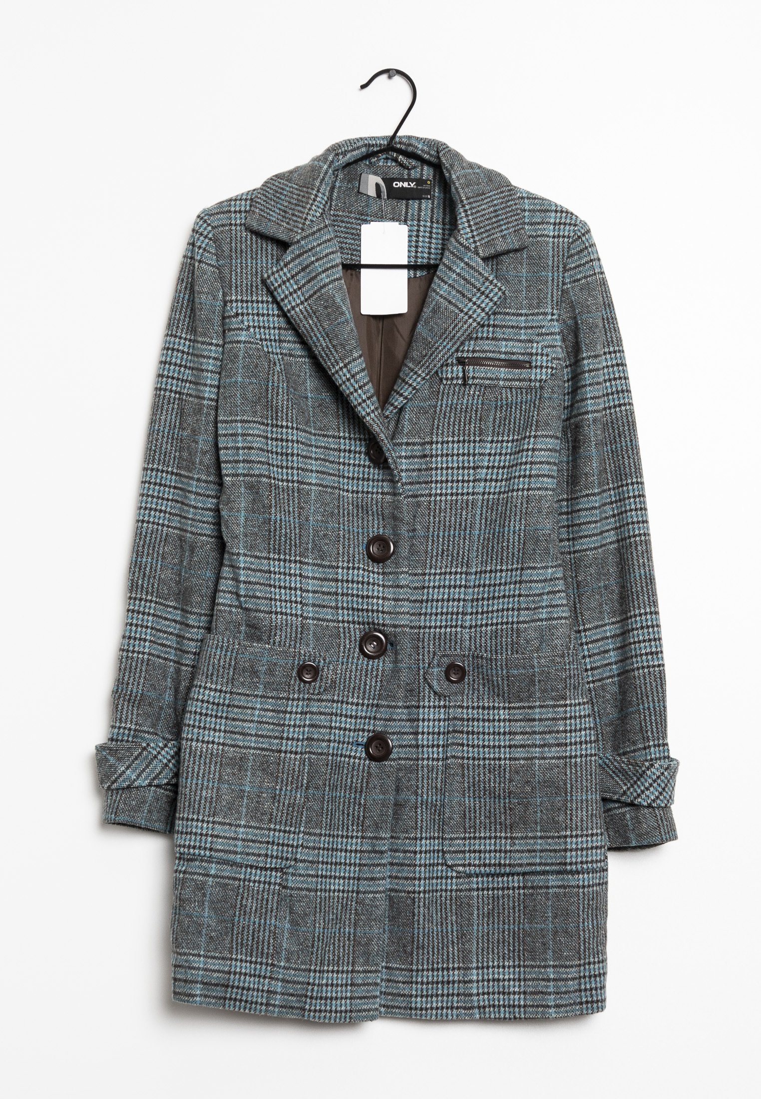 ONLY Klassischer Mantel blue/blau (Pre-owned) Zalando