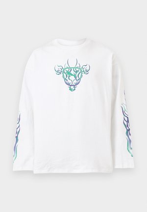 OVERSIZED GRAPHIC LONGSLEEVE TEE UNISEX - T-shirt à manches longues - white