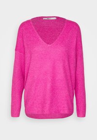 ONLY Dames Onlrica Life L/S V-hals pullover KNT Noos pullover, Birch/Detail:w. Melange, S ONLY Dames Onlrica Life L/S V-hals pullover KNT Noos pullover, Birch/Detail:w. Melange, S